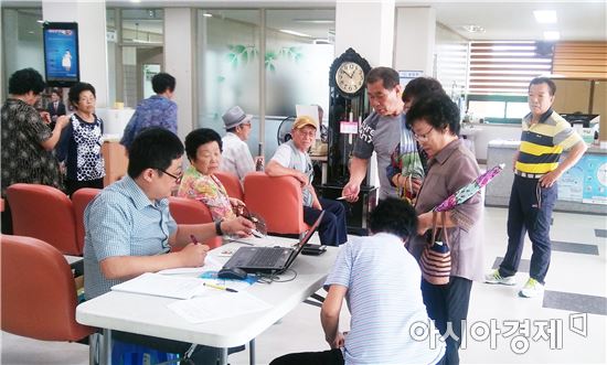 곡성군, 어르신 결핵예방 이동검진 실시