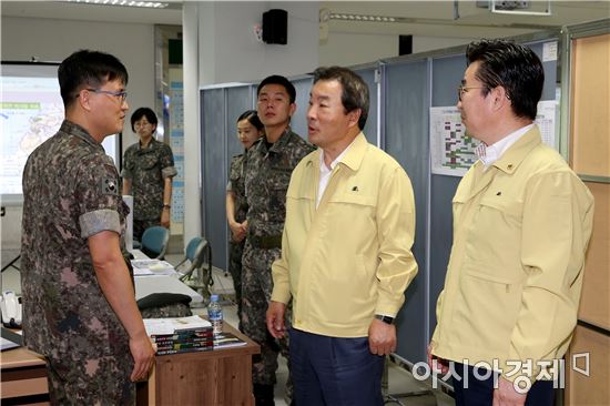 전남도의회 임명규 의장, 2017 을지연습장 위문