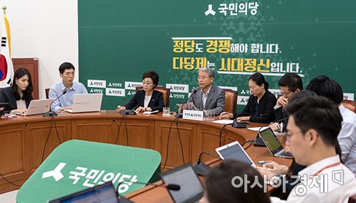 [포토]김동철 원내대표, 취임 100일 기자간담회