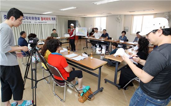 [포토]광주시  북구, 중흥2동 '간뎃골 영화제' 크랭크인