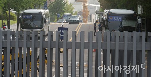 [포토]경비강화된 법원