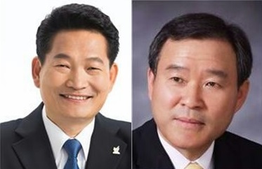 송영길 북방경제협력위원회 위원장(왼쪽), 정순관 지방자치발전위원회 위원장(오른쪽)