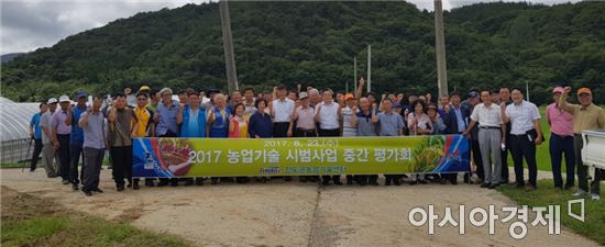 진도군 농업기술센터, 농업기술 시범사업 중간평가회 개최