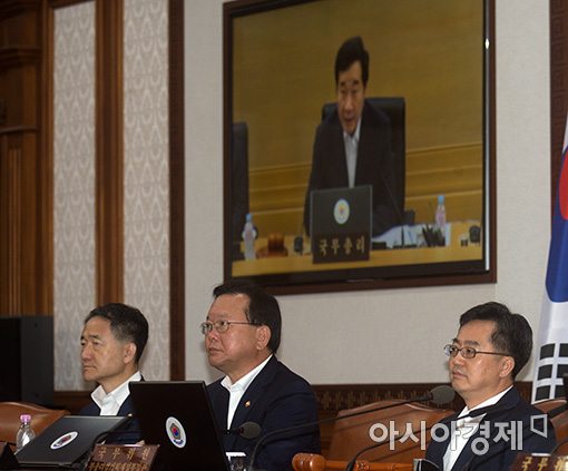 [포토]심각한 국무회의