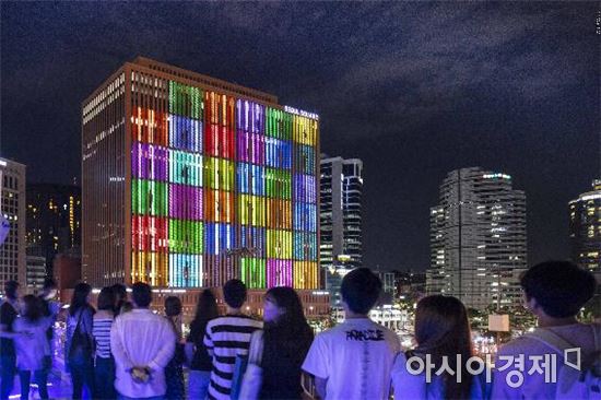 빛으로 그리는 평창올림픽…서울역 수놓는다