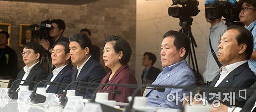 [포토]신중한 대한상의 회장단
