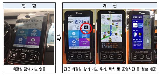 서울 택시기사 고충 1위 '화장실'…'위치 안내' 서비스 개시
