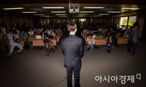 [포토]박성진 후보자의 해명 기자간담회