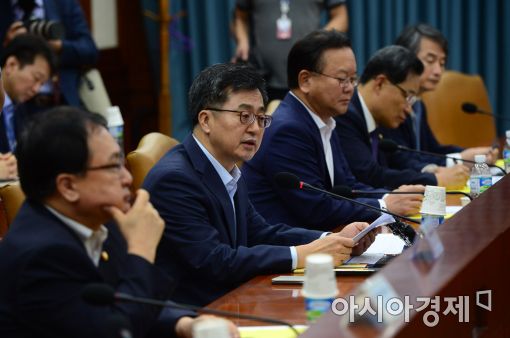 [포토]경제관계장관회의 주재하는 김동연 부총리
