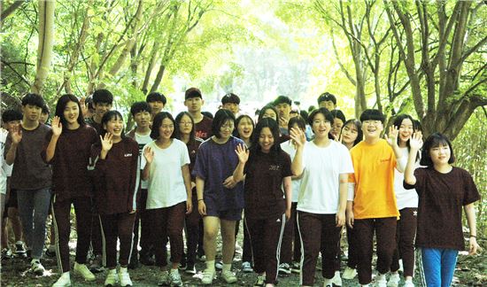 해남제일중, 전남자연환경연수원에서 수련회