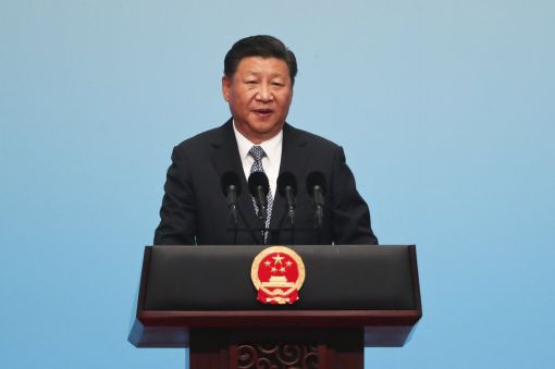 [이미지출처=EPA연합뉴스] 시진핑 중국 국가주석이 3일 브릭스 정상회의 개회사를 하고 있다.