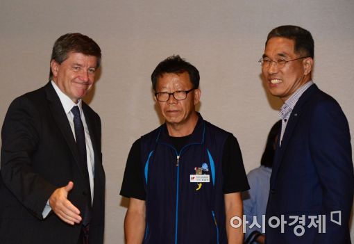 [포토]양대 노총 만나는 가이 라이더 ILO 사무총장