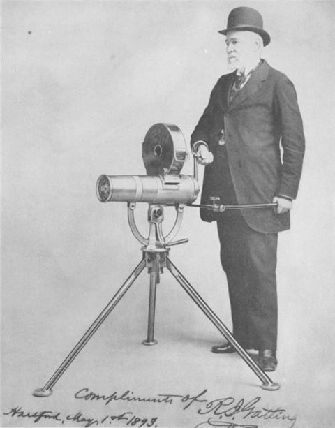 개틀링 건을 비롯해 다양한 농기계를 발명했던 리처드 조던 개틀링 박사(사진=위키피디아)