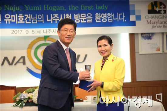 미국 메릴랜드주 영부인 유미호건, ‘고향 나주 방문’ 