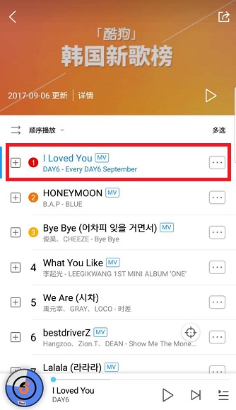 [사진제공=JYP엔터테인먼트, KUGOU 차트 캡쳐]