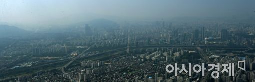 [포토]미세먼지 뒤덮인 서울