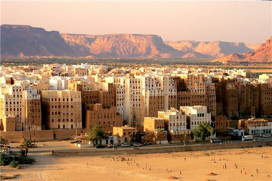 1000년이 넘은 중세시대 예멘의 아파트 단지, 시밤의 모습(사진=위키피디아)