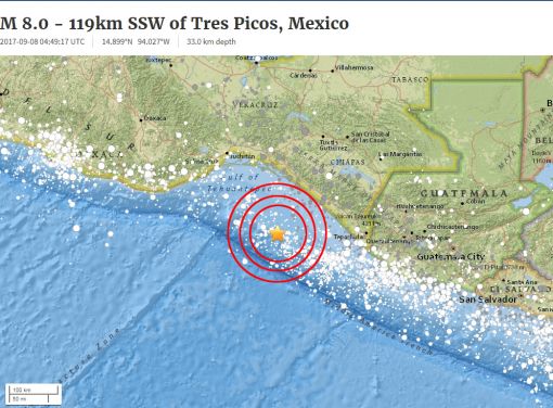 멕시코 지진 8.0 강진…"작년 5.7 경주 지진도 공포였는데, 멕시코는 상상도 안 돼"