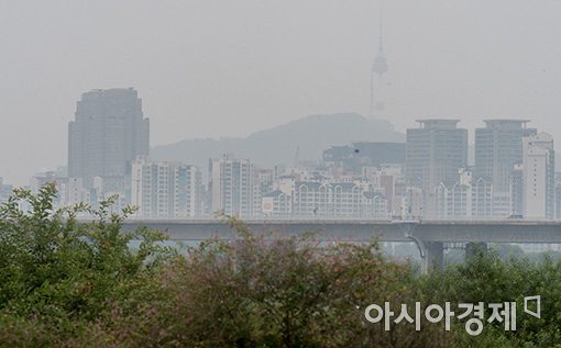 [포토]미세먼지에 갇힌 도심