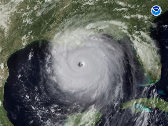 2005년 미국 동남부를 강타했던 태풍 카트리나 모습(사진=NOAA)
