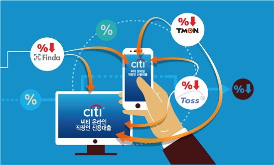 씨티은행, '티몬·핀다·토스' 통한 신용대출에 금리할인 이벤트
