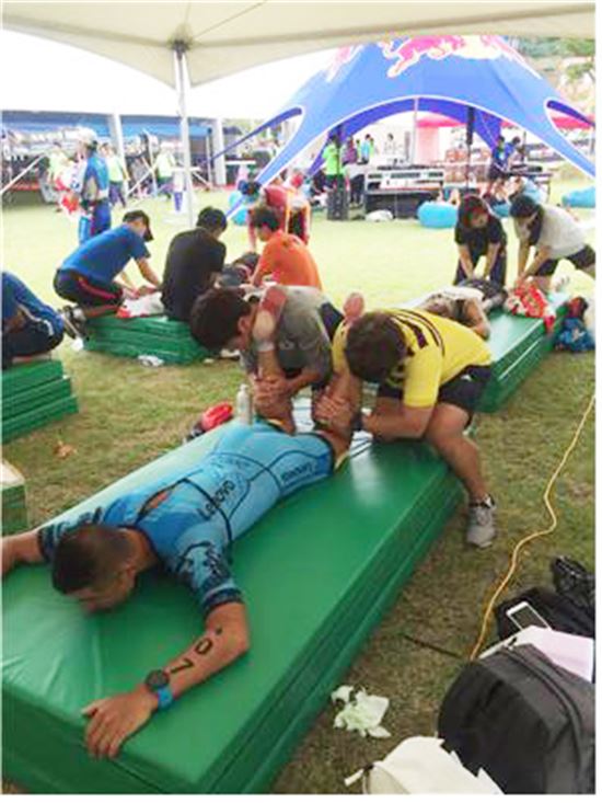 경기예술실용전문학교, ‘아이언맨 구례 코리아’에서 운동재활서비스 봉사활동 펼쳐