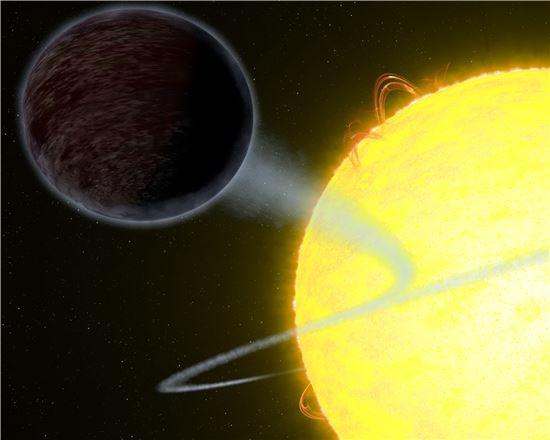 ▲별빛을 반사하지 않고 대부분 흡수해 버리는 '블랙 행성'이 발견됐다.[사진제공=NASA]