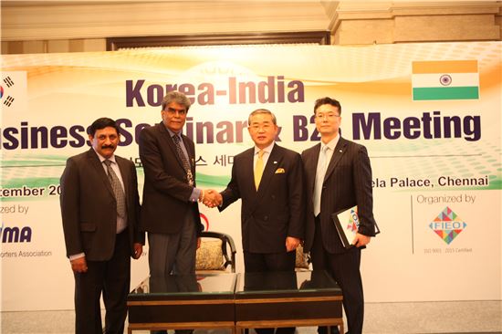 한국수입협회, 인도 수출기업연합회와 무역확대 협력 MOU