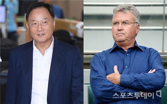 김호곤vs축구팬, 히딩크 감독 놓고 극명한 시각차..“돈만아는 ‘그xx’” vs “히동구 모셔오라”