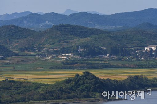 [포토]북한 미사일 발사, '인적 드문 황해북도 관산반도'