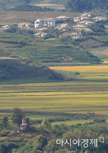 [포토]인적드문 북한 관산반도