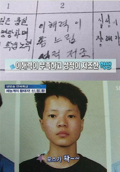 신정환, 학창시절 평가 보니? “일탈행동 나오고 무단결석 잦아”