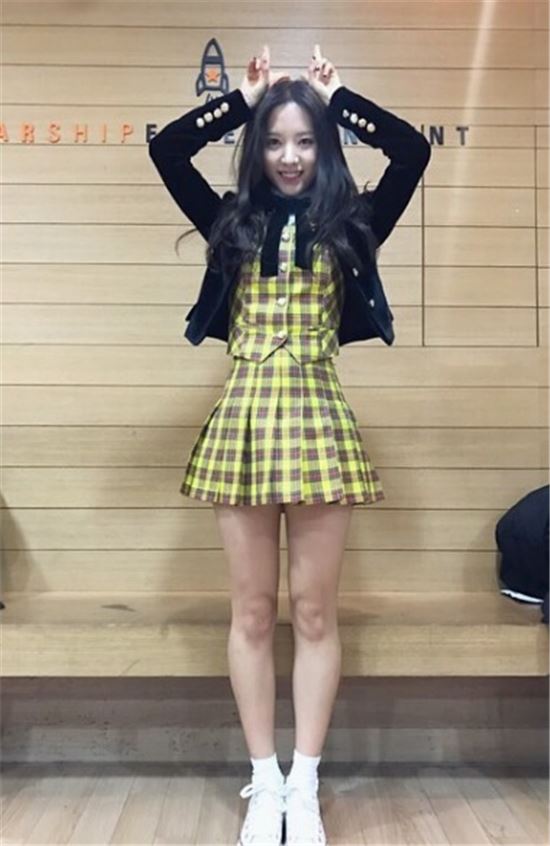 란제리 소녀시대 보나.사진=우주소녀 공식 인스타그램