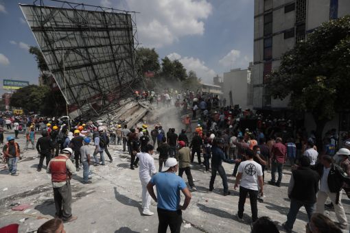 멕시코서 또 '7.1 규모' 강진…최소 60명 숨져
