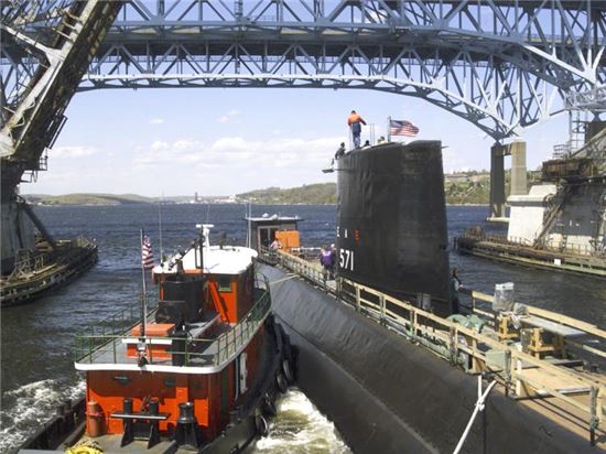 세계 최초의 핵잠수함인 미국의 노틸러스(SSN-571)호 모습(사진=위키피디아)