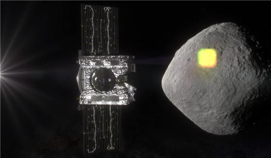▲오시리스-렉스는 소행성 '베누'에 대한 지도를 작성한다.[사진제공=NASA] 