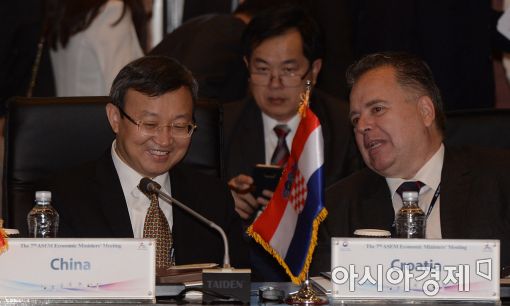 [포토]ASEM 경제장관회의, 차관급 참석한 중국