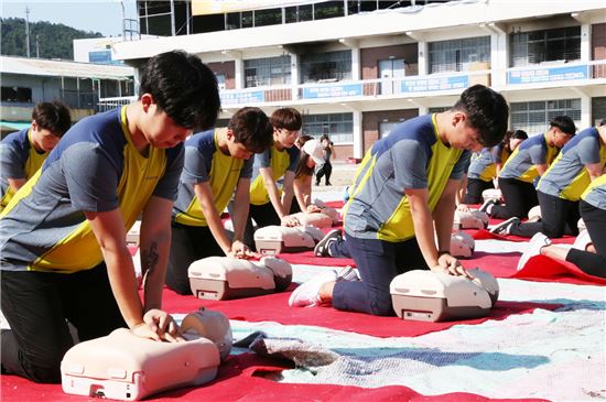 [포토]준비된 재난대비 훈련…안전광주 실현
