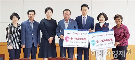 장흥군 대덕라인댄스팀, 이웃돕기 성금 200만원 기탁 