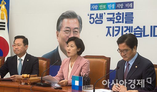 [포토]발언하는 추미애 대표