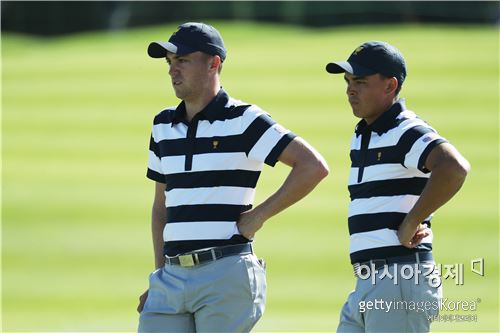 [프레지던츠컵] 미국의 기선제압 "포섬 3승1무1패"