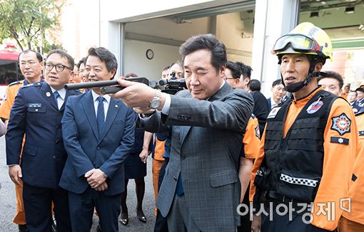 [포토]이낙연 국무총리의 사격솜씨