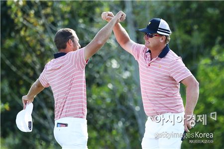 [프레지던츠컵] 미국의 파죽지세 "포볼서 4승1무"