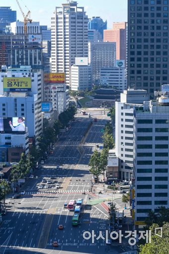 [포토]텅빈 남대문로