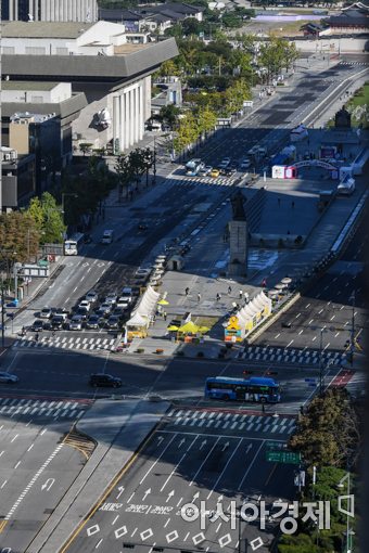 [포토]추석 최장 연휴에 '텅빈 도심'