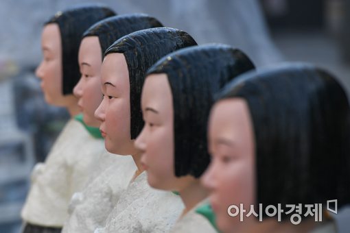 [포토]'귀향길' 기다리는 평화의 소녀상