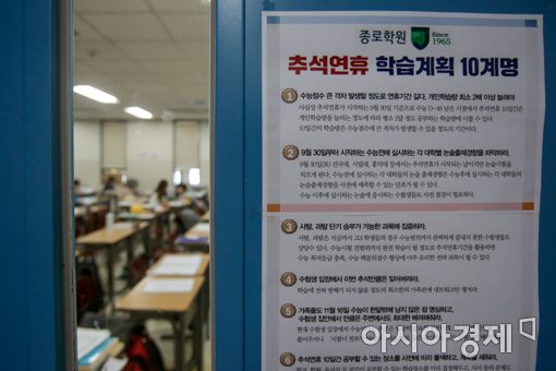 [포토]'추석연휴 고3 수험생 학습계획 10계명은?'