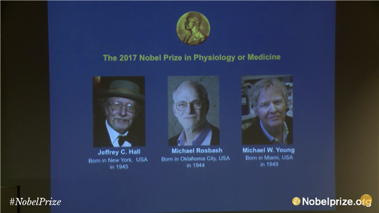 노벨생리의학상, 생체시계 연구 미국 과학자 3명 공동수상…역대 수상자 명단
