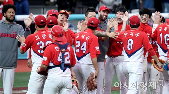 KIA 타이거즈 정규시즌 우승[사진=김현민 기자]