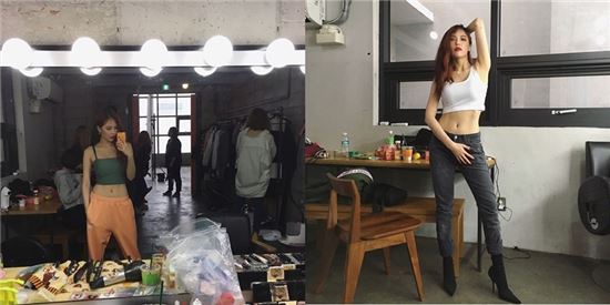 ‘더 유닛’ 현아, 탄탄한 복근으로 ‘섹시美’ 폭발...네티즌들 “오늘도 반성하고 갑니다”